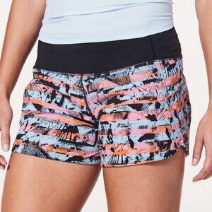 Lululemon Run Times Short II *4" - 2 Inversion Multi / Black